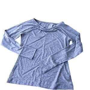 Gap, Gap Fit Breathe gray long sleeve active wear top, Women's S